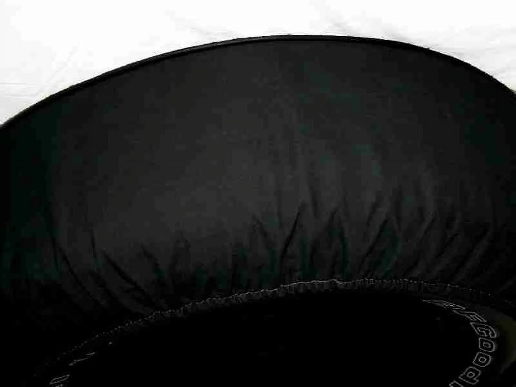 Series Texture Vinyl Denim Black-on-Black - Spare w/Camera Cover - Endurance - Brawny Tire - High - Made Brawny 35-in SpareCover® US - Heavy Jeep