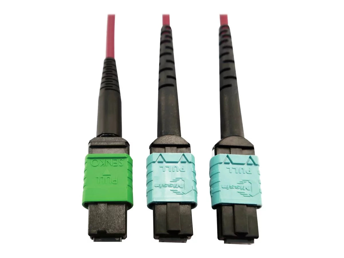 cable - 400G Network Plenum - (x2) Magenta, 16F fiber Cable, - micron Eaton multi-mode multi-mode - Multimode - MTP/MPO-UPC - 3 OM4 Optic MTP/MPO-APC 3 optic Lite / MTP/MPO/UPC (F/F), to 125 MTP/MPO/APC Series (F) 12F Fiber 50/125 (F) 50 m Tripp to m