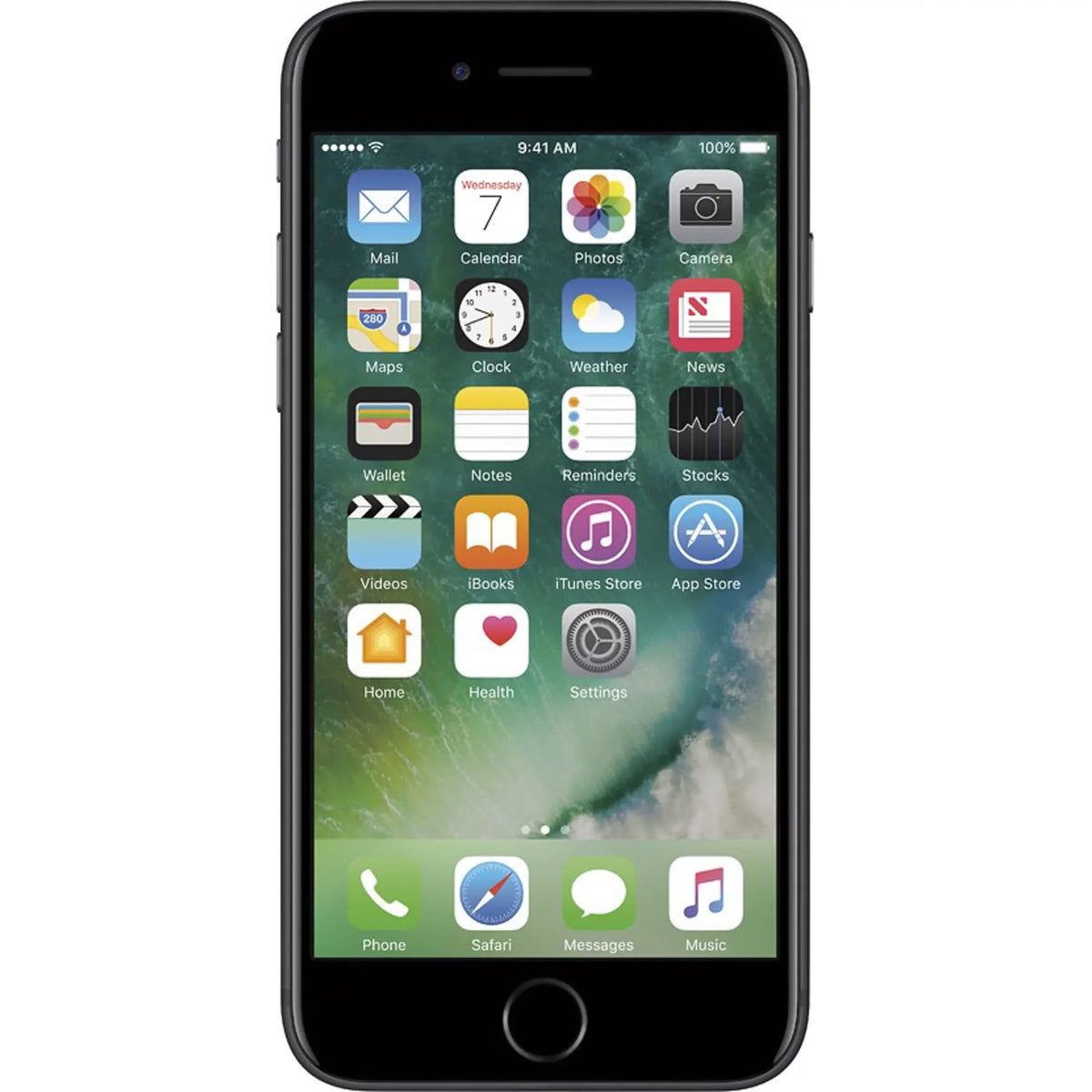 Matte 7 A+) (Fully A1661 Unlocked) Plus Black 128GB Apple iPhone (Used -