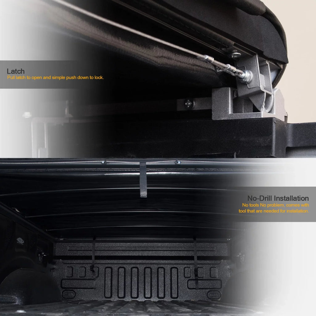Short Up Feet Style Tonneau 2019-2022 - ( Body ) Lock And 1500 Cover Ram 68.4" Black Stehlen Roll For 5.7 New 733469493334 Bed
