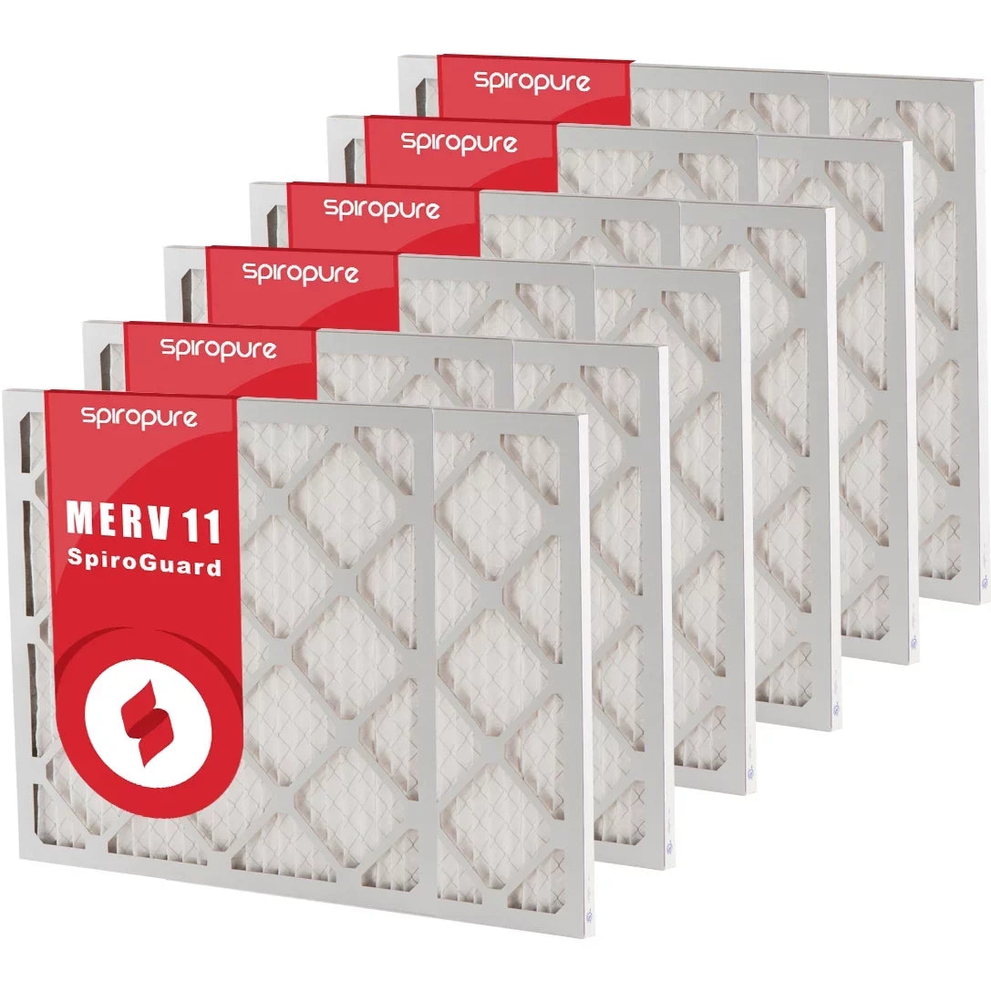 20x36x1 MERV SpiroPure in USA Filter (6 Made - Pack) Air Filters Pleated 11