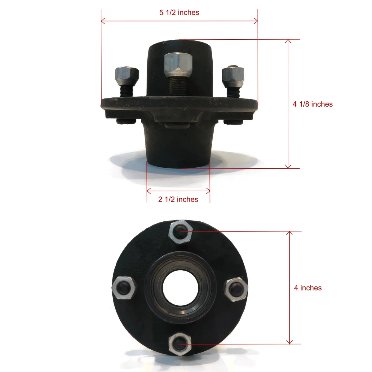 Kit 4" | Round BT8 on Bolt Trailer 1" Assembly W/ Axle The ROP & Hub Idler 4 Spindle Shop