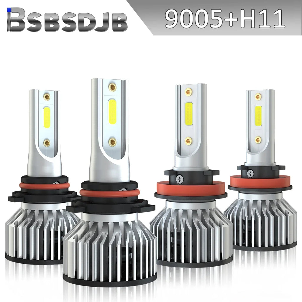 Low Front For Bulbs 1500 Ram Beam LED Headlight White High 2019-2022 9005+H11