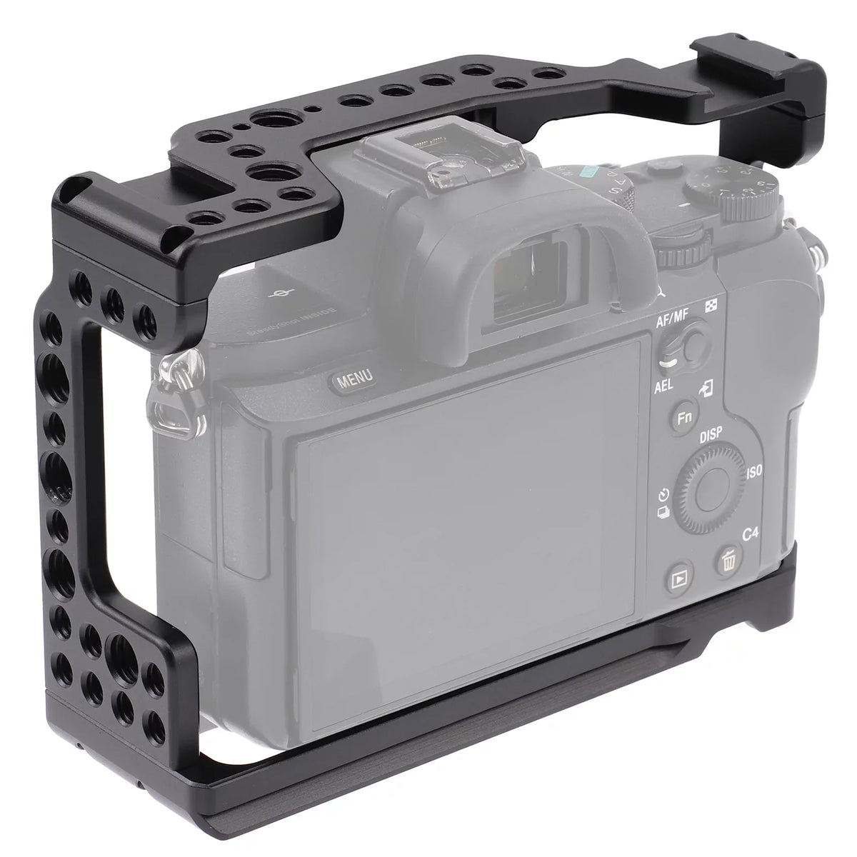 Inch A7R3 A7M3 Cage Cold Screw Inch Cage & Holes Mirrorless Aluminum Shoe A9 Sony Mount Video Replacement 14 Alloy Andoer for 38 with