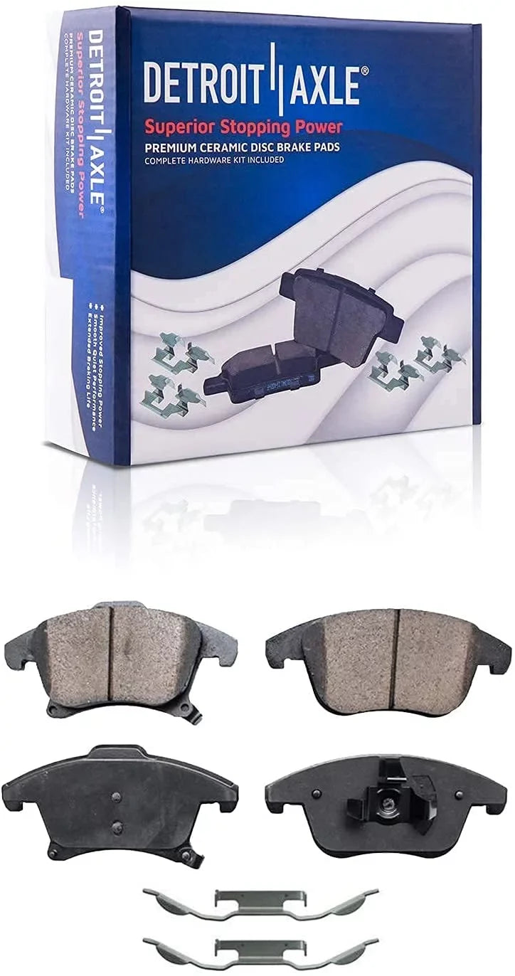 Lincoln - Fusion, 2015 2019 11.81'' Brakes 2018 MKZ Ford 2020 13-20 2014 Brake Ceramic Pads: Replacement Front 13-16 Axle Rotors Brake for Kit 2016 2013 Disc 2017 Detroit Rotors