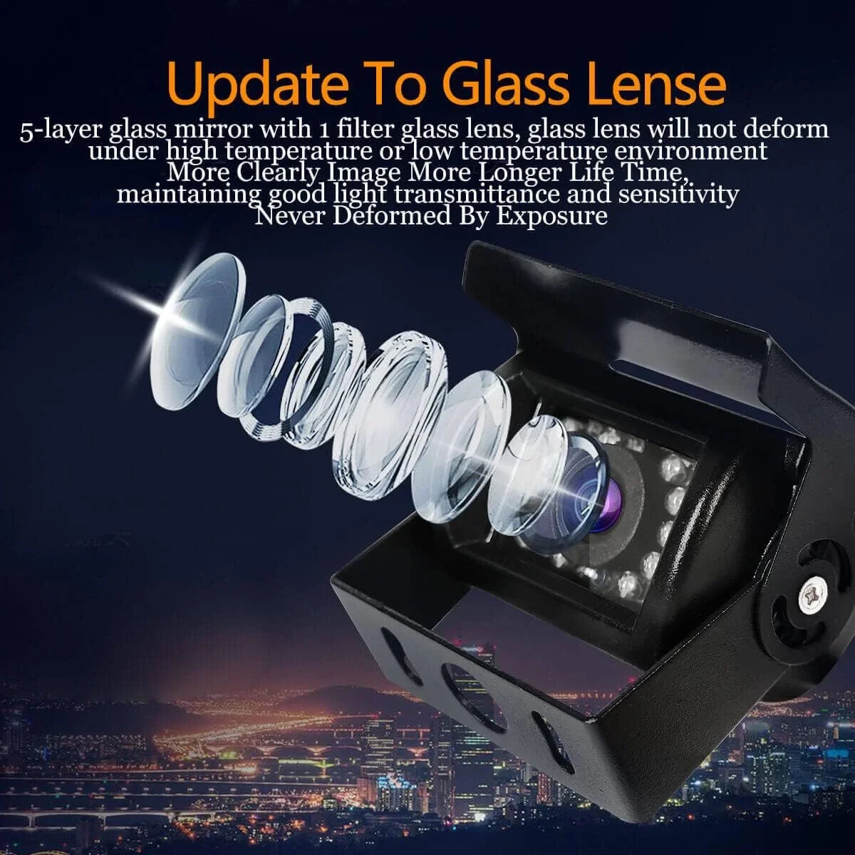 18 Camera View for with Bus Backup Night Backup Camera IP68 Parking Truck Vision, Waterproof Reverse Car Rear IR