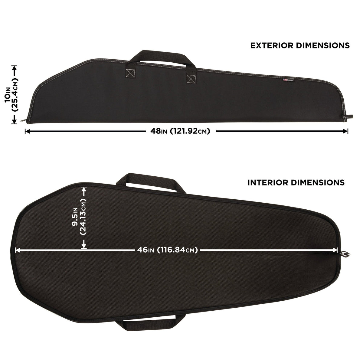 Case, Soft Allen Polyester, Rifle 602-46 46" Company Black, Durango