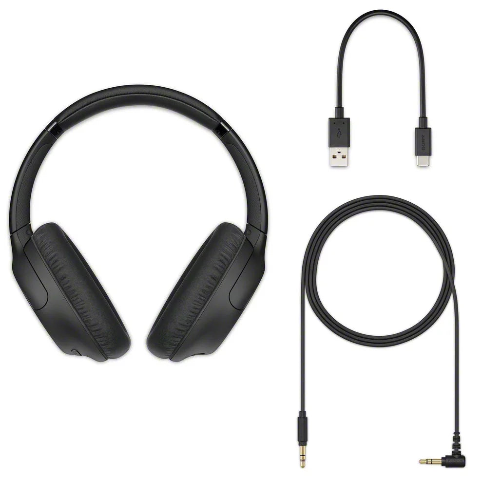 Noise-Canceling (Black) Headphones Case Deco and for Bundle WHCH710N Headphones Wireless Sony WH-CH710N Model Gear the with Headphone Stand