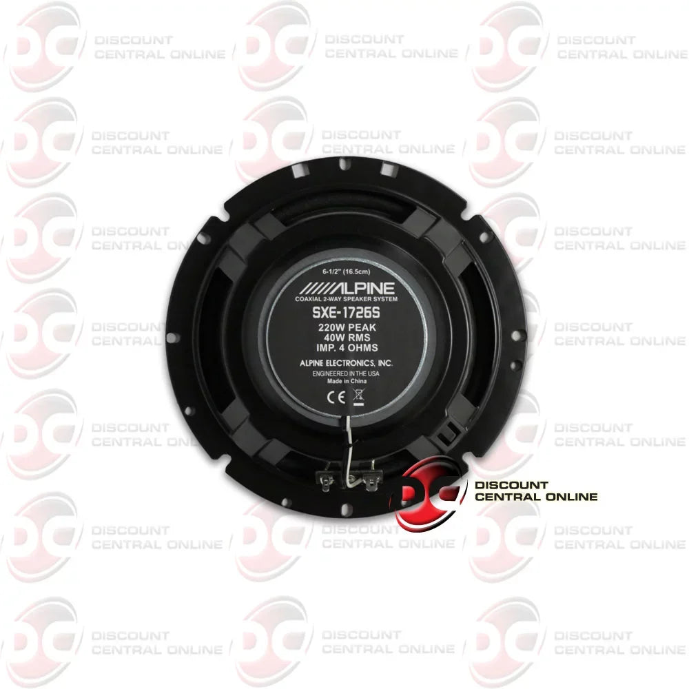Alpine 6.5" 220w Pair Car SXE-1726S Coaxial Audio 2-way Speakers