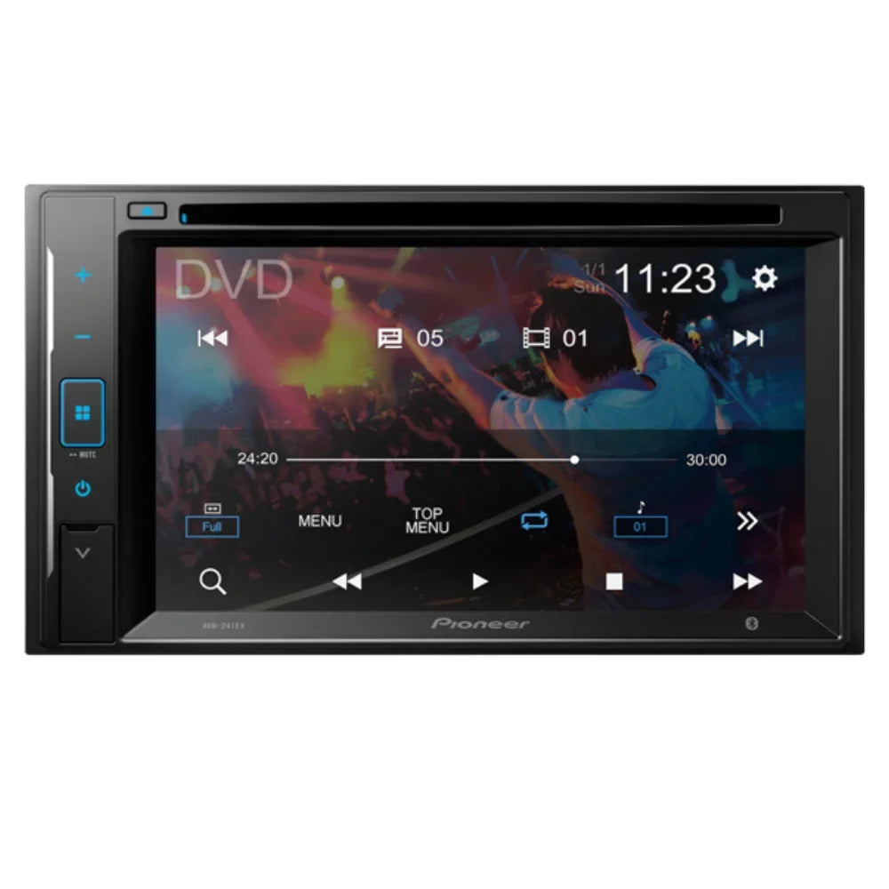 Media Bluetooth/Backup Digital for Stereo AM/FM Car Explorer with 2000-2006 DVD/CD Bundle Double DIN 6.2" Sport Kit/in-Dash Track Touchscreen Ford AVH-241EX Pioneer Camera/Install KIT4748 W/ Receiver