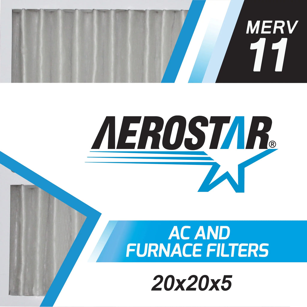 20x20x5, Filter, Aerostar 11, 20x20x5 Pleated Box Replacement Carrier of Air 2 MERV