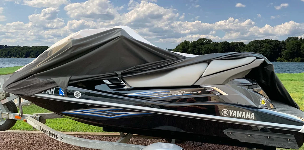 Sea-Doo PWC 2004-2008 Sea SUPER JET 600D Cover Watercraft Compatible Ski for Black/Grey GTX RXT HEAVY-DUTY Doo Jet 2000, Cover SKI