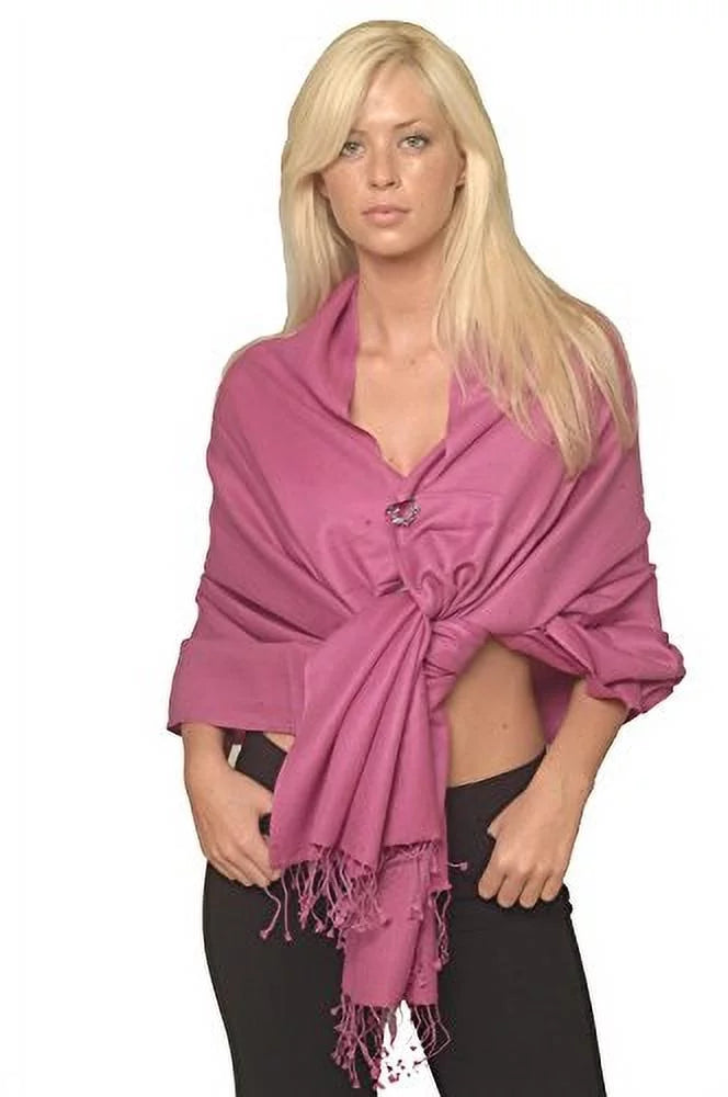 Shawl) Shawl/Shawls/Scarf/Scarves/Wrap/Stole/Muffler/Cape/Ruana/Blanket/Throw/Pashmina Shawl/Cashmere Regular (Raspberry Scarf/Wool/Silk