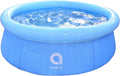 5.5 Inflatable Capacity Swimming Foot Prompt Inch To Outdoor Blue 20 Avenli Pool, 12014 2 Set X Kids Backyard 1 Kiddie Ground Person Above