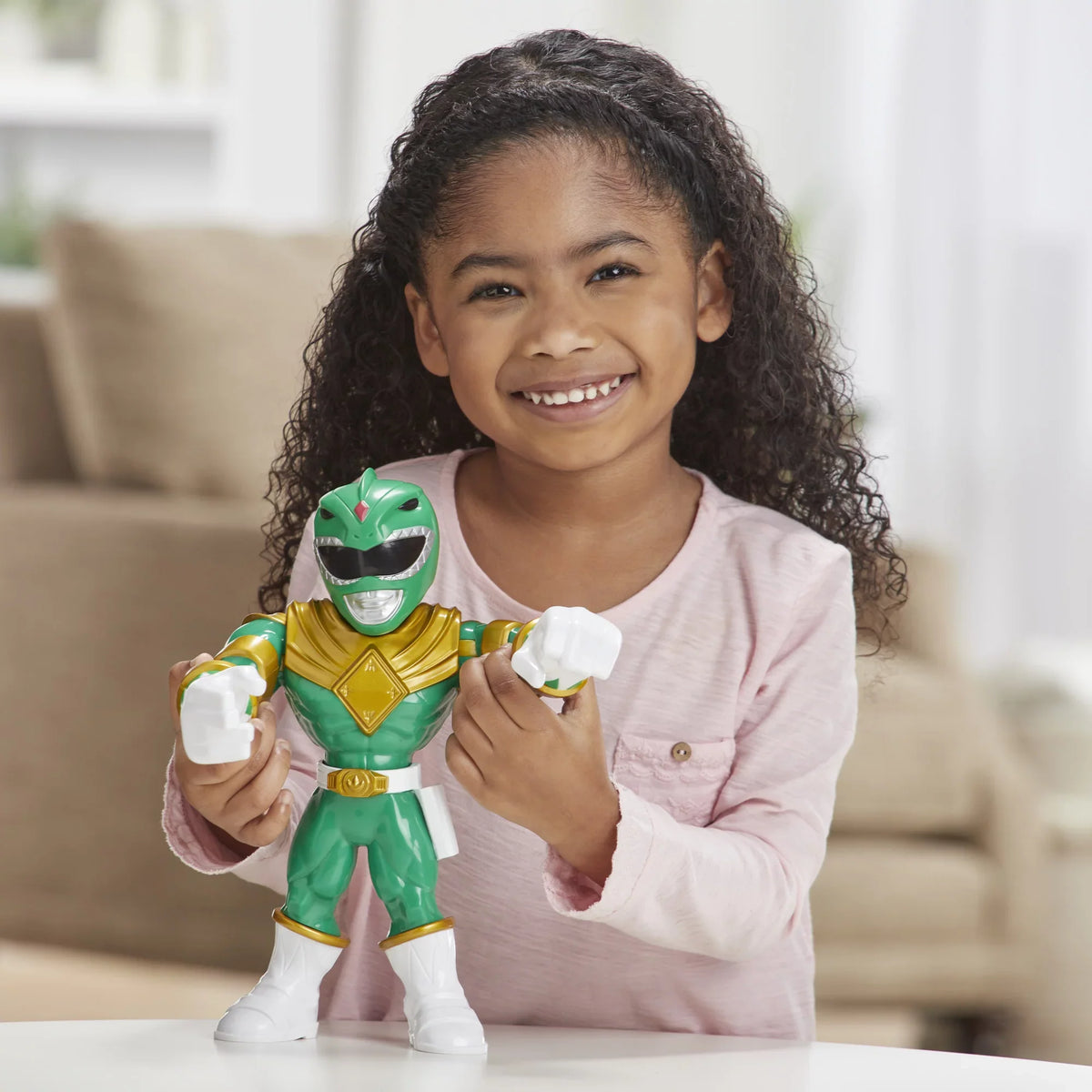 Action Mighties Rangers Green Power Ranger Heroes Playskool Mega Figure