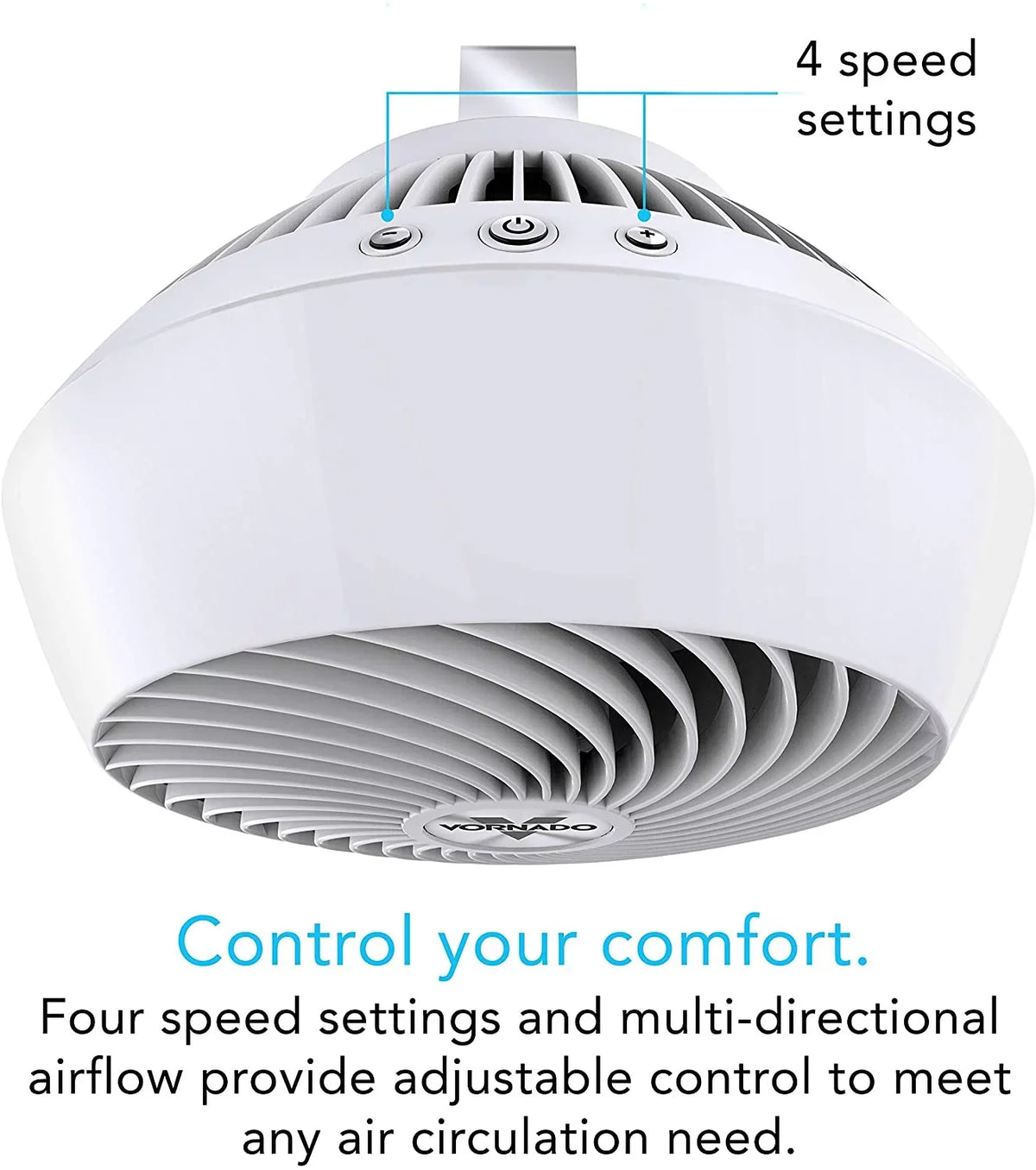 Vornado 4 Room 560-Medium, Circulator Air with speeds, 560 White Whole