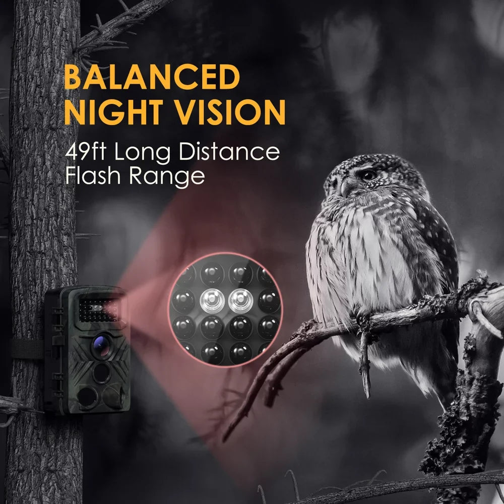 Inch 2.0 Night-Visions Waterproof Infrared Day Night Field Trail Detection 32MP TFT IP66 Display Hunts Camera Color Camera Camera Use 1080P Outdoor