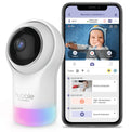 Monitor Nursery Hubble with Zoom Wi-Fi Baby Tilt, Connect Pan, Pal and Glow, Function