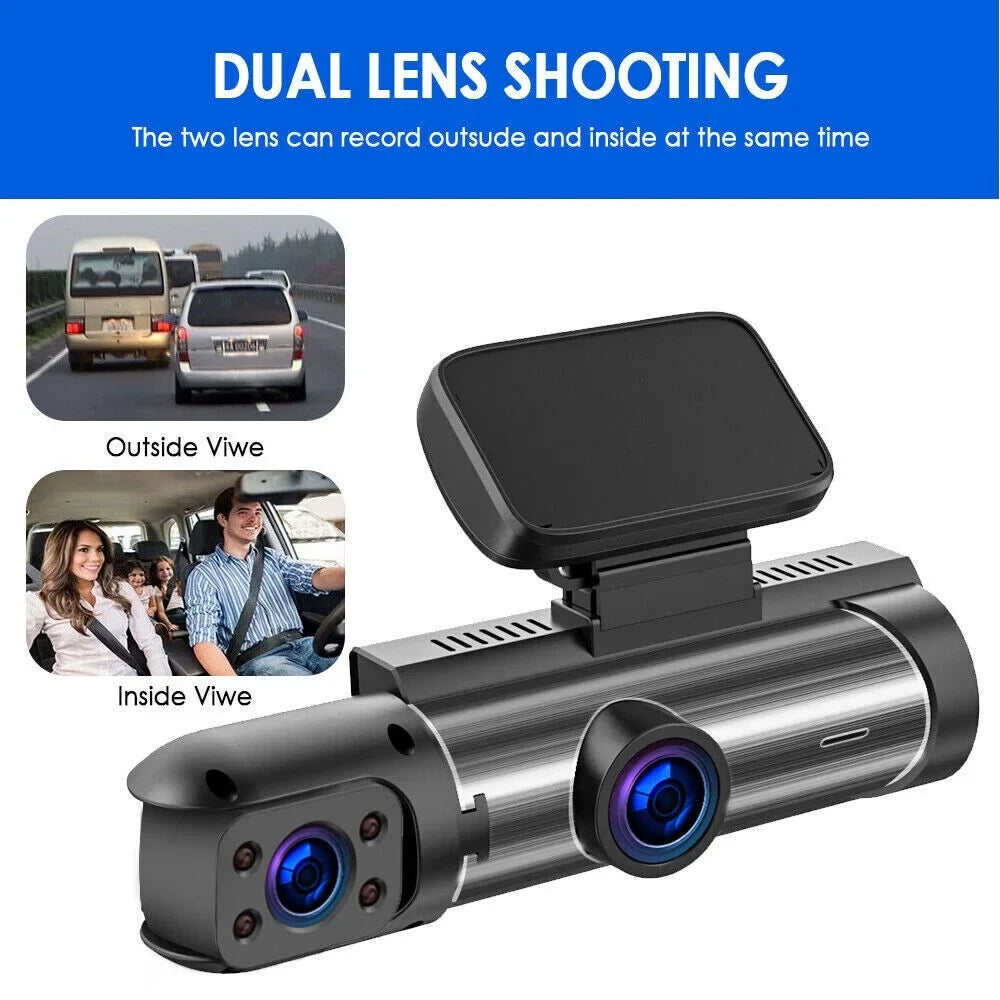 Cam - Safety Ensure Recording Front G·PEH Road Your and Lens Dash Dual Inside with