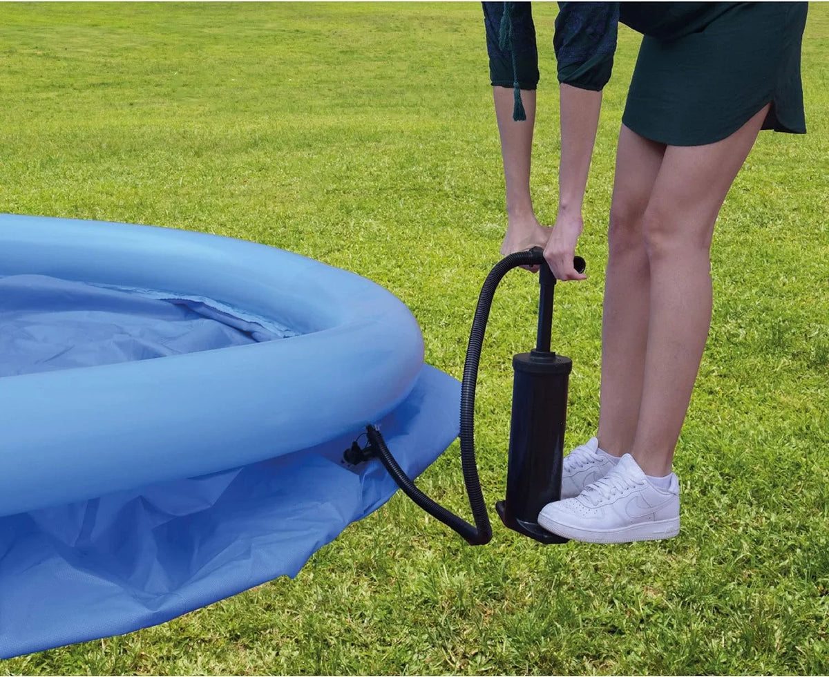 5.5 Inflatable Capacity Swimming Foot Prompt Inch To Outdoor Blue 20 Avenli Pool, 12014 2 Set X Kids Backyard 1 Kiddie Ground Person Above