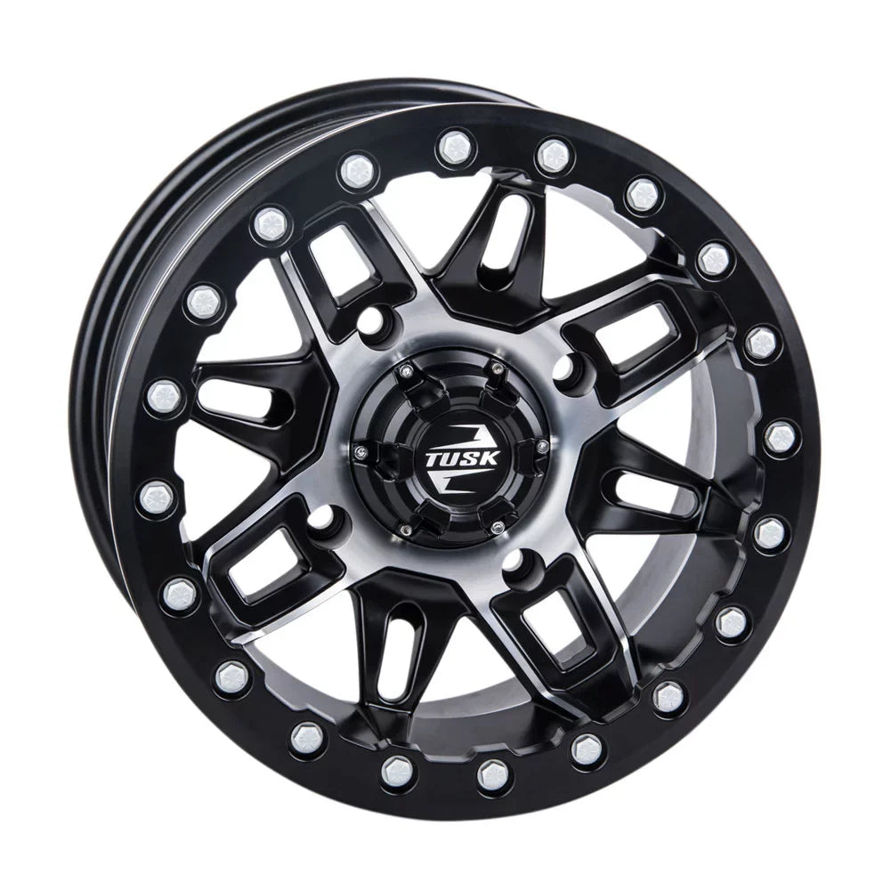 Pack) Wheel Wasatch HD10 Machined/Black For 2.0 4/137 Beadlock Tusk 15x7 5.0 + CAN-AM Pro (2 Limited Defender 2021-2022