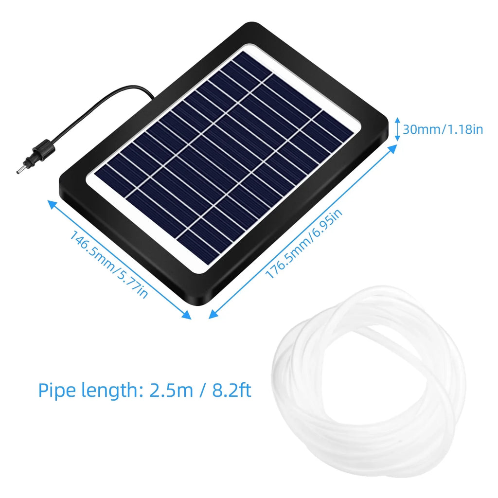 Aerator 3 Pond with Andoer 4W, Stock Modes, Powered Solar Air Pond Pump,