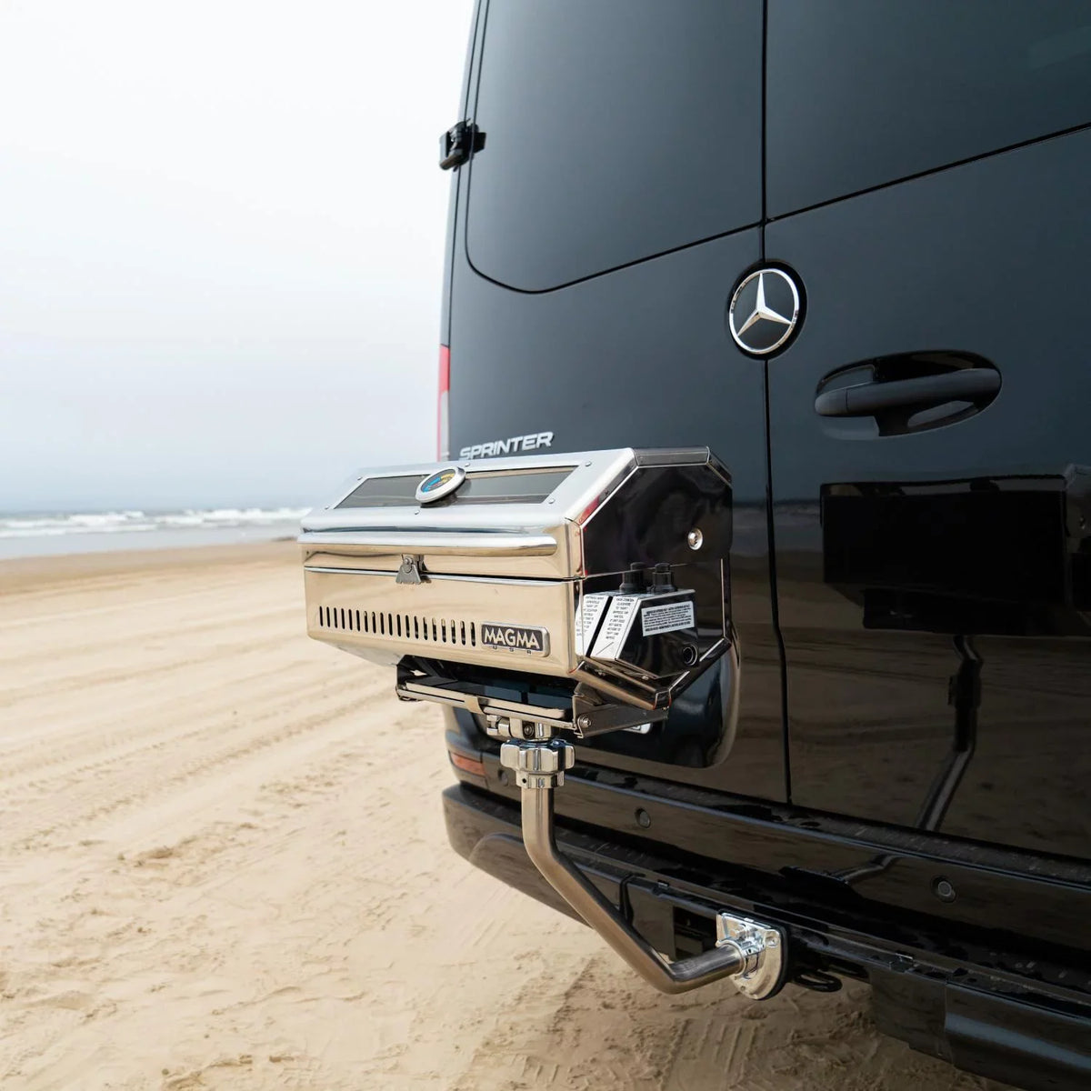 T10-343 Magma Mount - Crossover Rectangular Hitch Slide Grills For & Stovees Camping Trailer