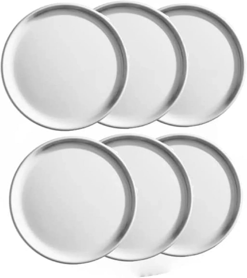 Restaurants Tray & Round Pan Baking of Tray Baking Bakeware 6 12” Home TrueCraftware- - Kitchen Coupe Tray Pan Pizza Set Round Pizza Style Pizzeria Tray for Pizza Aluminum