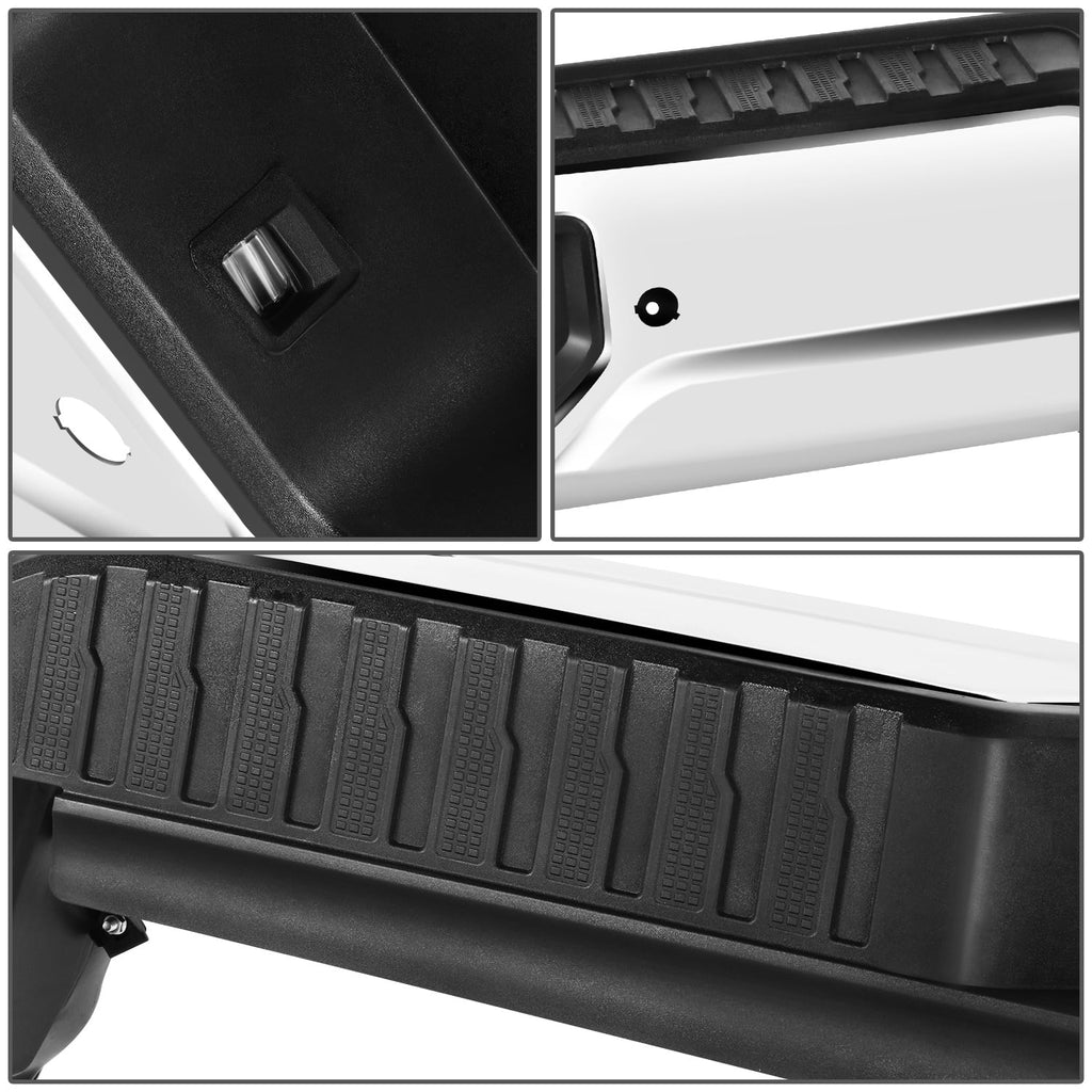 Rear Sierra Parking With 2019-2023 Step DNA Silverado For Holes STEPBUM-10068 Motoring Chrome Sensor Bumper