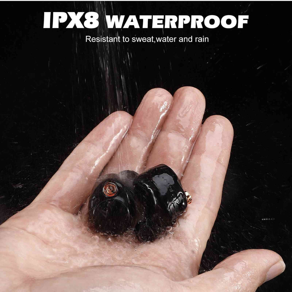 Plus Dual Connect, Compatible Bluetooth (2020) IPX5 + Water Bluetooth Amazon HD Case, Boost Connection, Wireless with Fire Resistance, Charging 8 5.2 Black, True Earbuds UrbanX Bass Balanced,