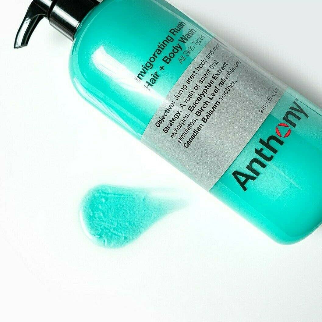 Invigorating Rush For Contains and Cleanses, Fl Canadian Hair Balsam, and Eucalyptus Oz, Anthony Extract, Leaf, Formula Refreshes, 32 Wash, Body That Birch and 2-In-1 Hydrates Hair Body, Soothes
