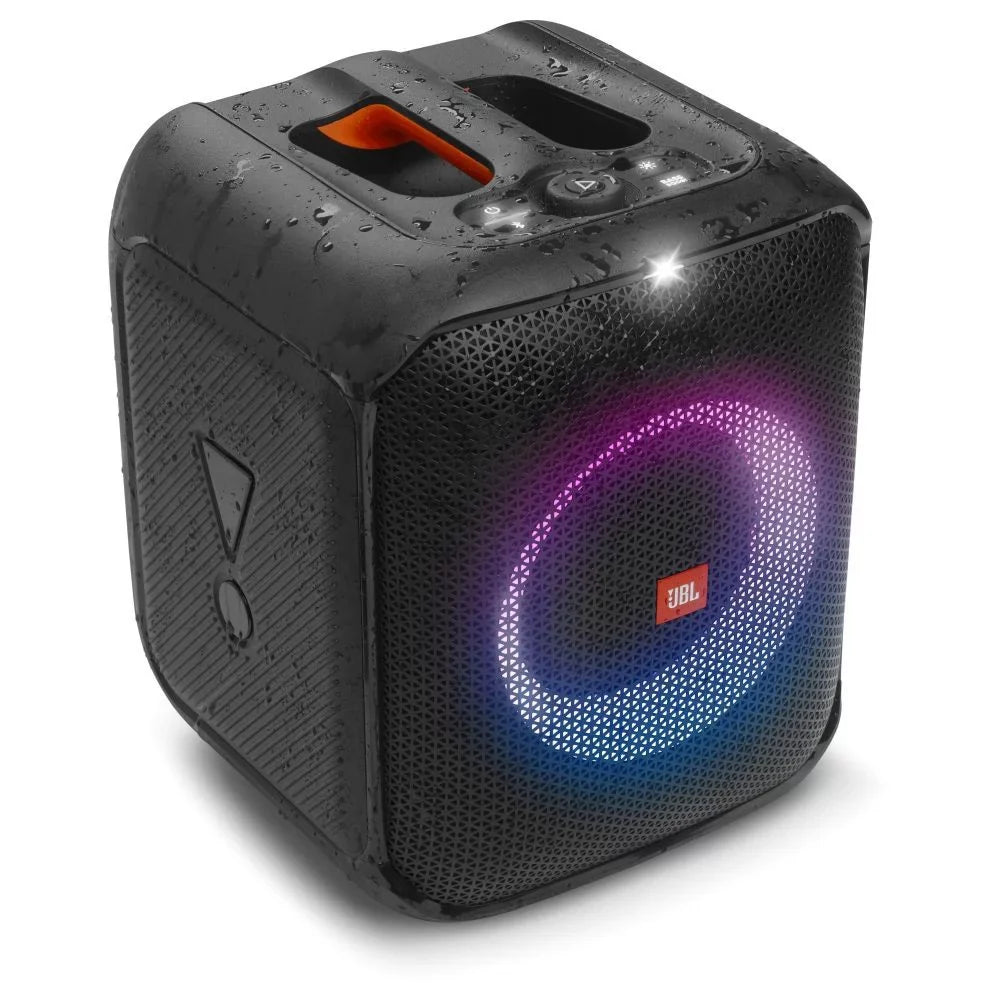 Encore Essential Microphone w Partybox Party LED Compact + Portable Speaker JBL