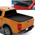 20 Soft Top Black -Fold Aluminum Frame 2021 Short Bed Vinly For Ranger Tonneau DNA 5Ft Motoring Matte TTC-TRISOFT-090 Adjustable Ford 2019 to Tri Cover Trunk