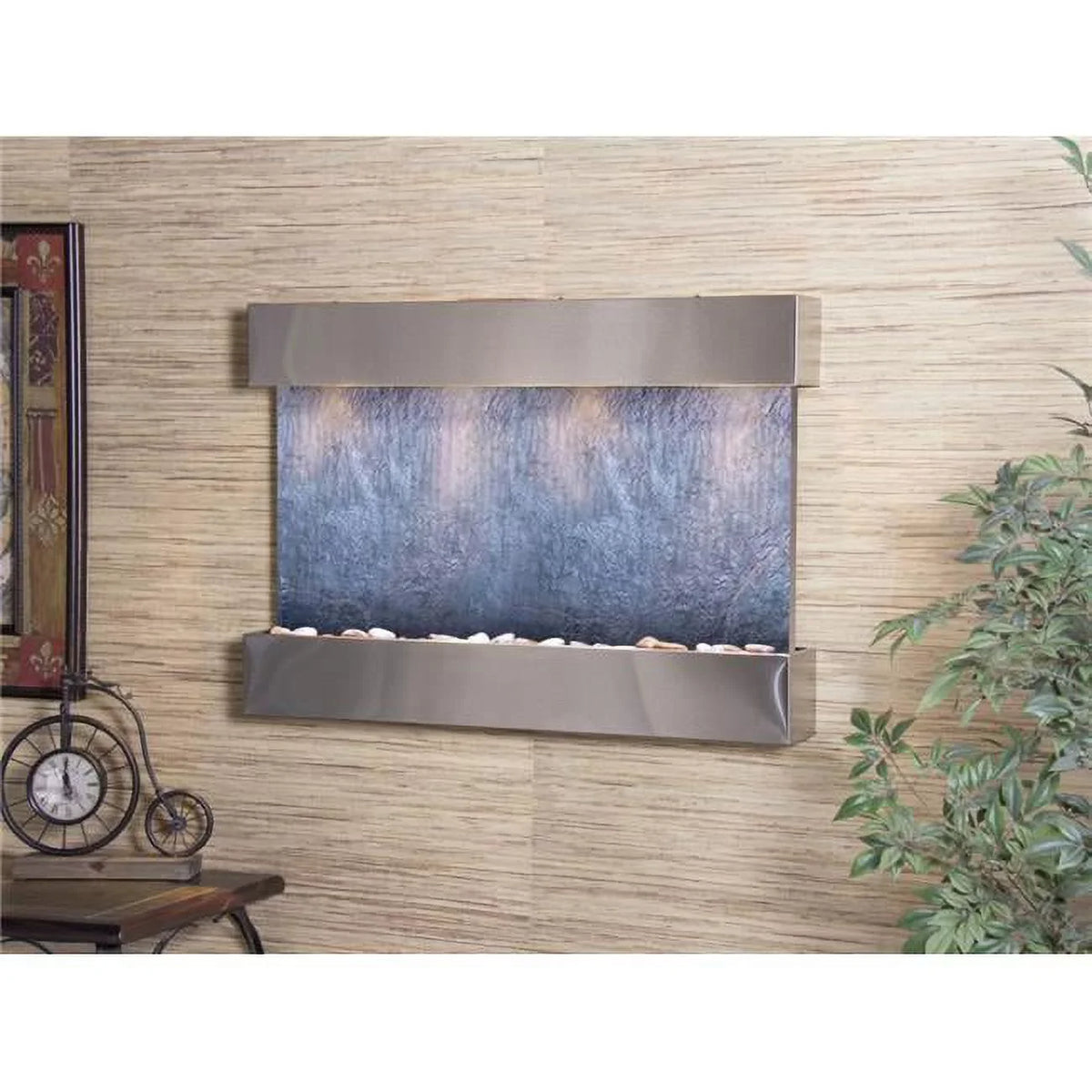Fountain Reflection Black Featherstone Wall Stainless Steel Creek