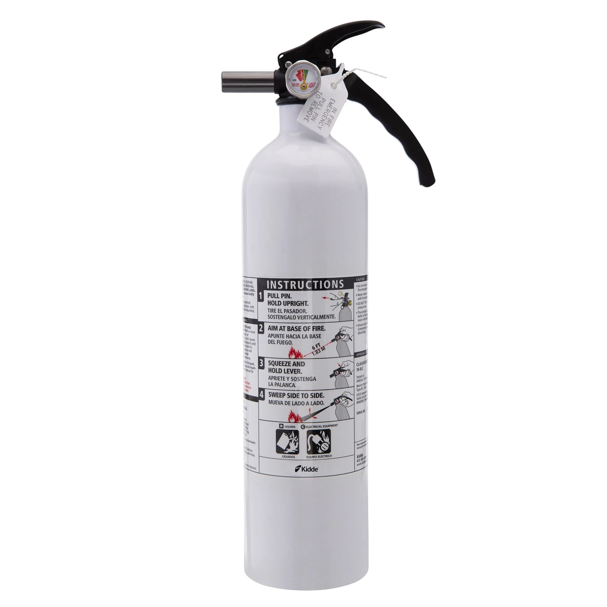 Rechargeable Not KD82W-10BC, Model 10-B:C, Fire UL Rated Kidde Extinguisher, Marine