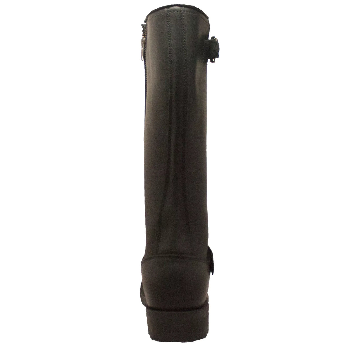 Zipper Black Men's Boot Engineer 16" Biker