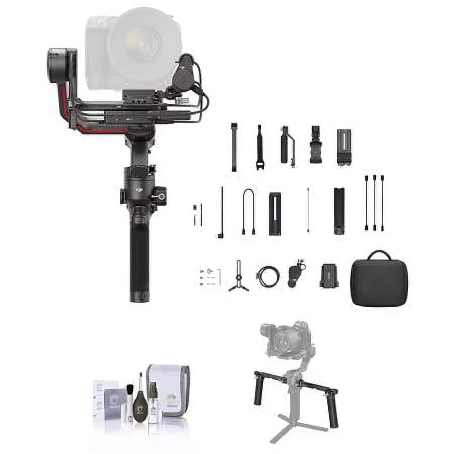 Cleaning Stabilizer Combo SmallRig RS Pro Handgrip, Dual 3 Kit Bundle with Gimbal