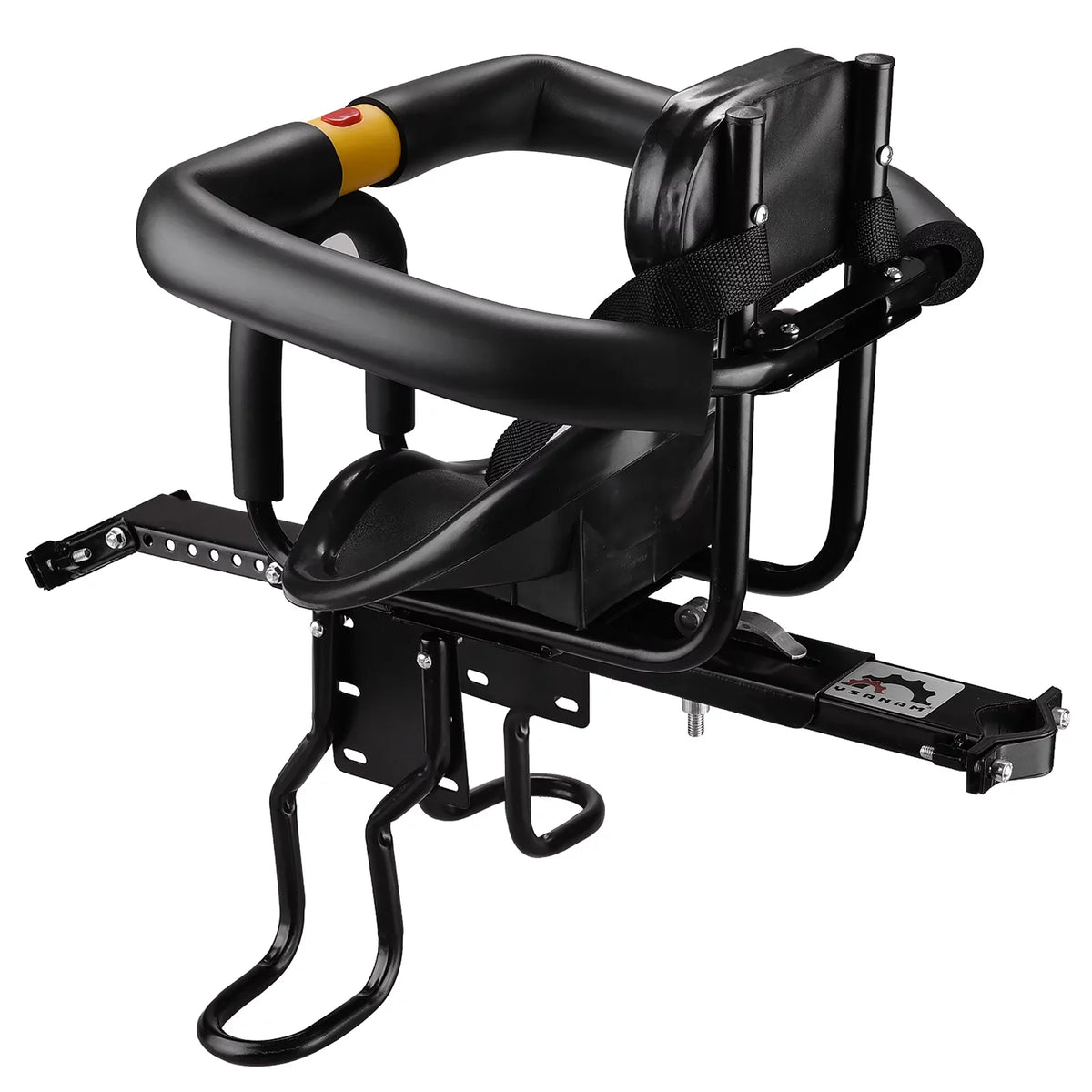 1.11.5in Safety Front with Saddle Rest Compatible Back in Tube Foot Child Caliber Bike Support Bike Seat with Pedals Kids
