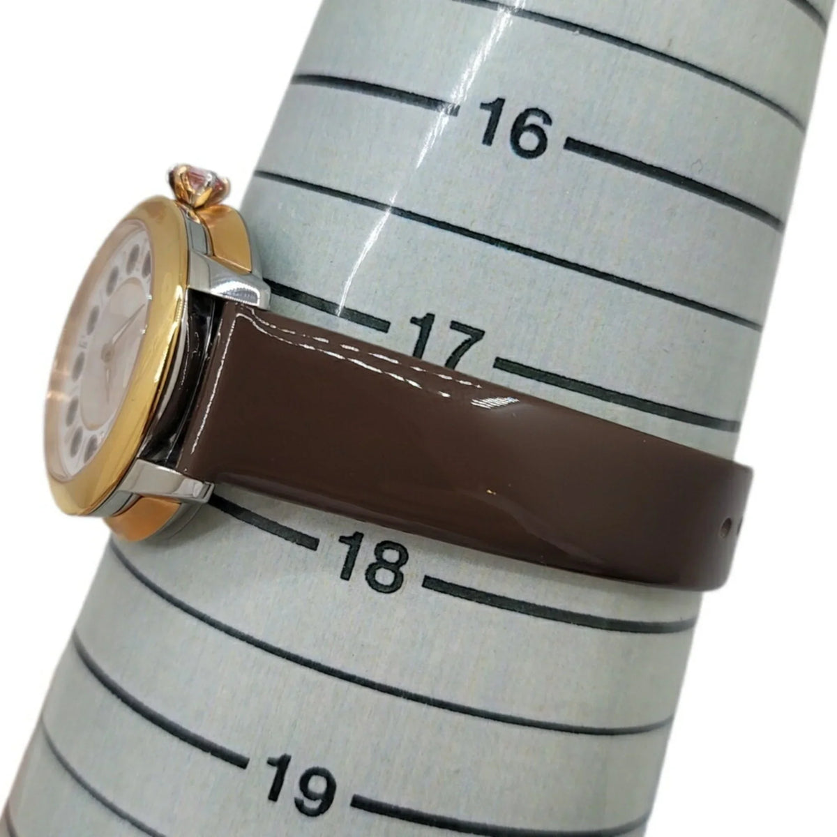 Colors Quartz Spinel Enamel 3 FENDI Eye Women's Topaz Shell Pre-Owned Brown Watch New) Black SS Fendi Fashionable Clock Shine Belt (Like