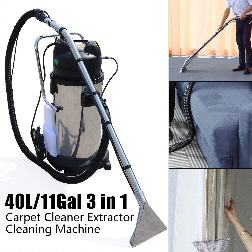 40L Carpet CNCEST Cleaning Vacuum Extractor Machine Commercial Cleaner Collector Dust