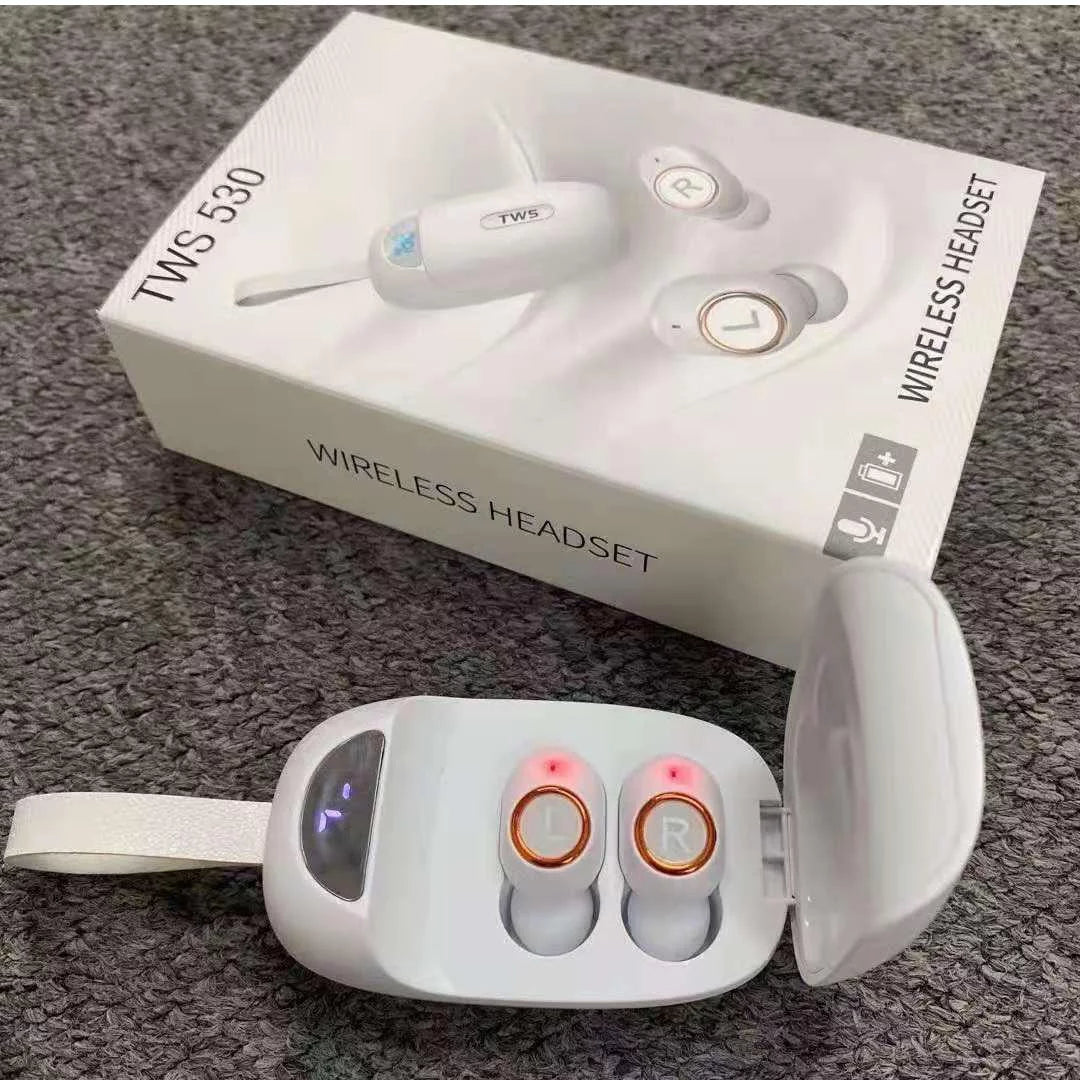 Case with 2000mAh Headphones in-Ear Stereo Sound mini For Touch Samsung Bluetooth True Wireless 5.0 Earbuds Duos Deep S5 Control Calls Bass , IPX7 with Galaxy Immersive Charging Sweatproof