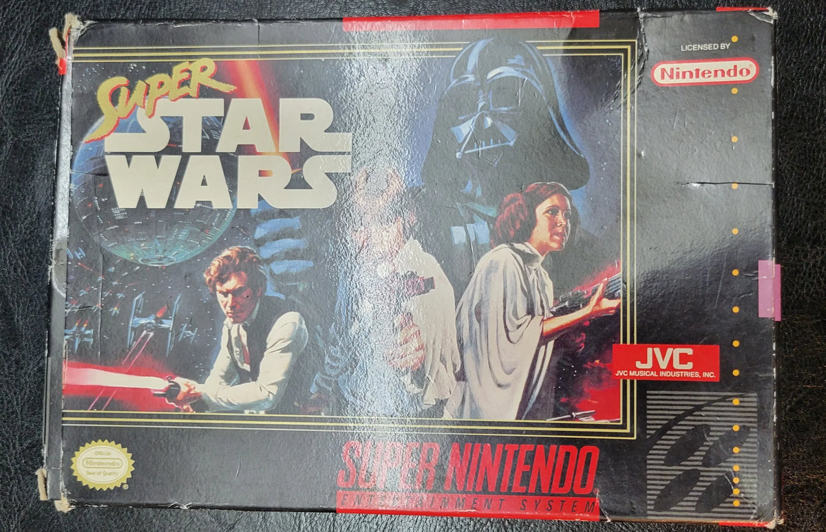 (Super Authentic Nintendo CIB In 1992 Original Box Condition System) SNES + Instructions Complete Owner Ent. STARWARS Immaculate Cartridge
