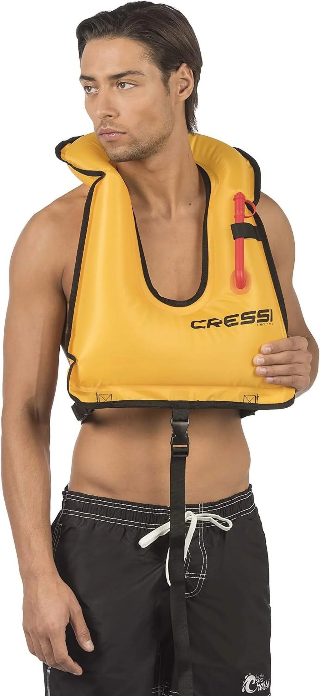 Orange, Snorkel Vest, XL