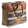 bag Upcycled TOTE Upcycled Leather purse women OHLAY KB Genuine Canvas western Wool handbag KB325