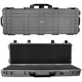 Hard Eylar Case with Foam, Fittings Valve Waterproof & Mil-Spec Crushproof, Roller Lockable Inch with Pressure Gray 38"