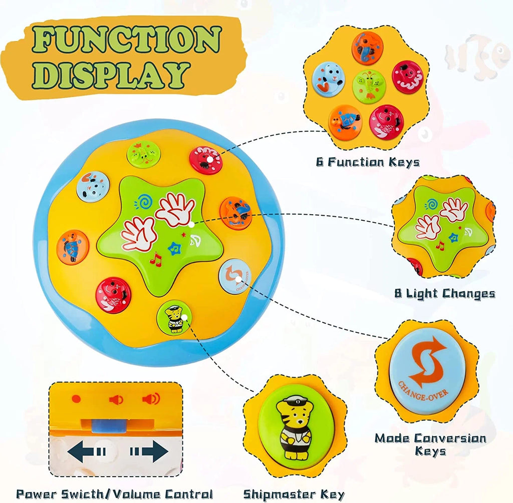Educational Light in for Projector Toys Musical 1 For Learning Toddlers Rotating Toys,Ocean Baby Up Toys Months,4 Infant 6-12 LAYADO