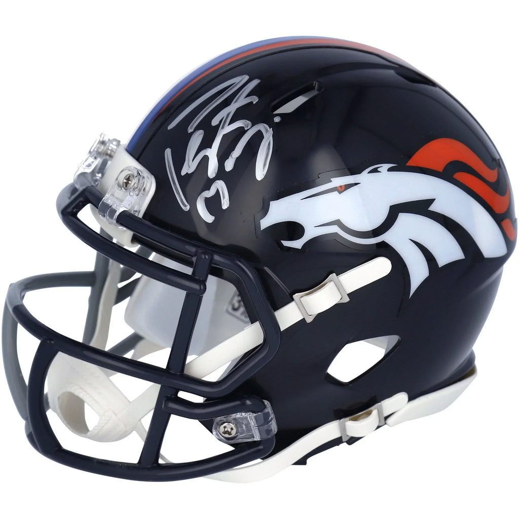 '- Colts Mini Denver Riddell Certified Broncos Indianapolis Half Half - Manning & Denver on Fanatics Speed Authentic Autographed & Peyton Helmet Signature Side