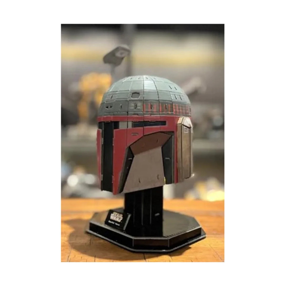 Model (Mandalorian Cityscape Kits Wars Helmet) Star 4D 3D Boba Paper Fett