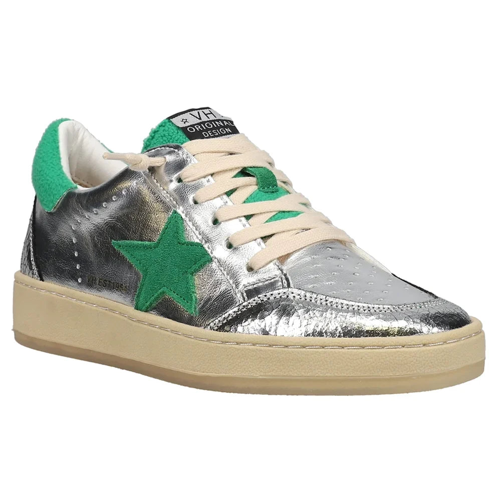 Denisse Casual Metallic Sneakers Vintage Casual Shoes Womens Havana Lace Up