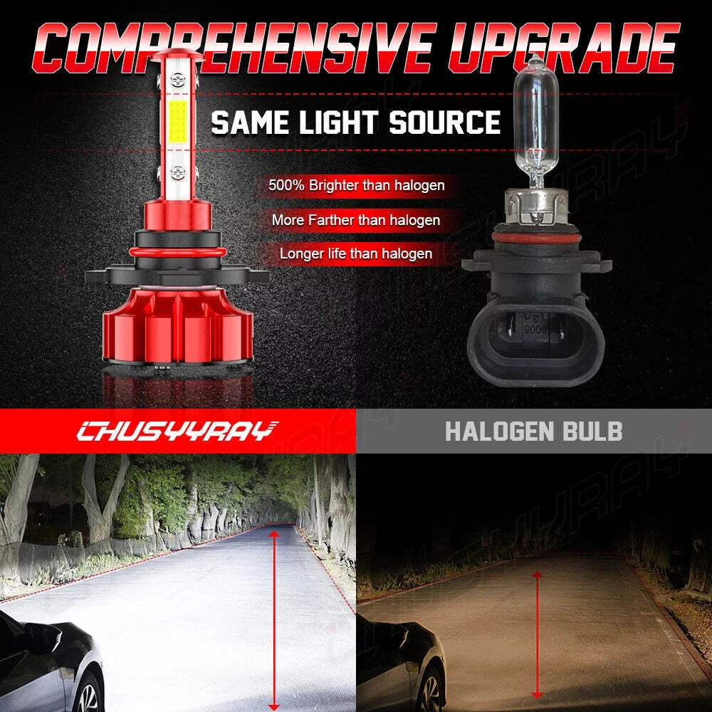 2011 High/Low Fit H8/H9 2007-2009 2010 6X Bulb Headlight Fog Mazda CX-7 Kit 9005+H7 for LED